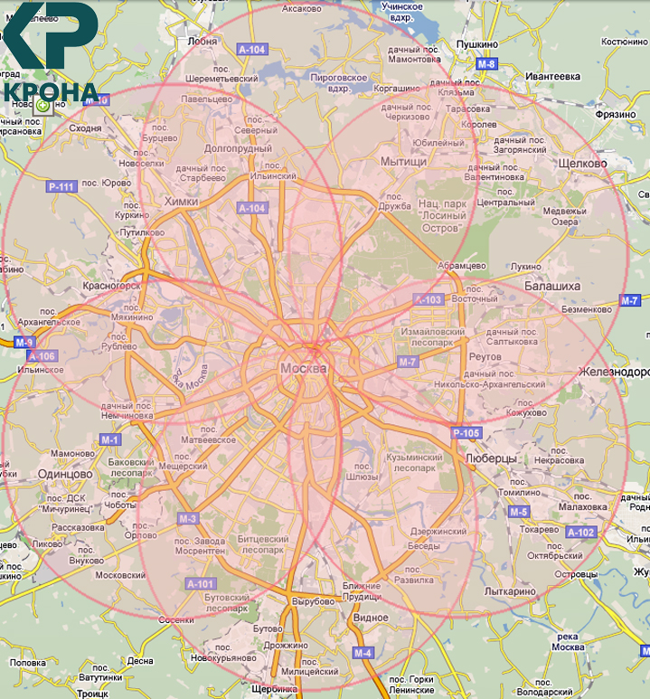 Зона покрытия